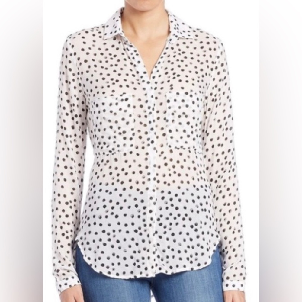 Cloth & Stone for Anthropologie polka dot shirt